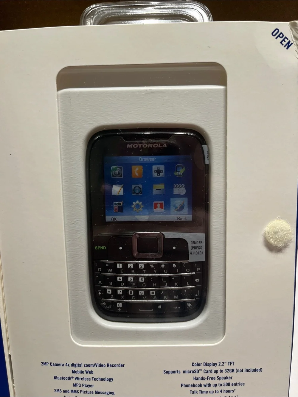 Brand New TracFone MotoGO! EX431G Black Prepaid Cell Phone (TracFone)
